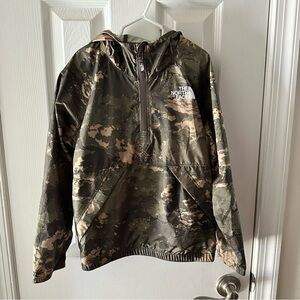 The North Face Youth Camo Lightweight Windbreaker Jacket Size XS 6